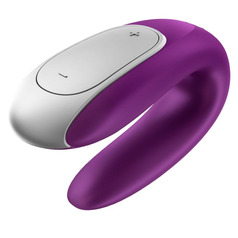 SO5059 Смарт-вібратор для пар Satisfyer Double Fun (Violet) з пультом ДК