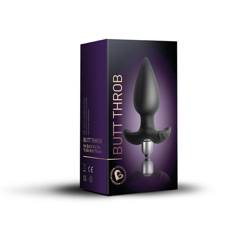 RO2088 Анальна вібропробка Rocks Off Butt Throb Black