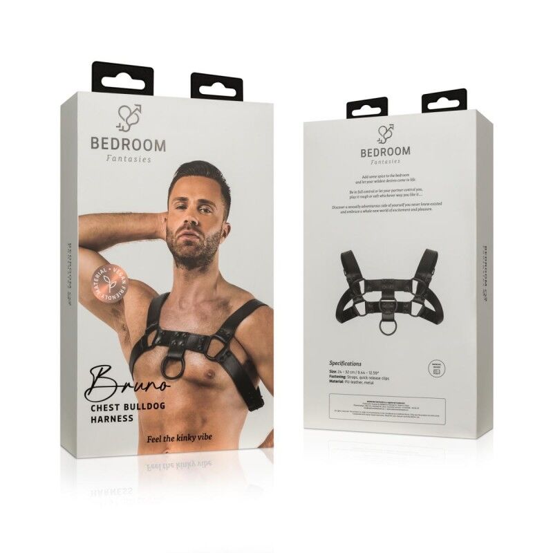 SO8828 Портупея Bedroom Fantasies Bruno Chest Bulldog Harness - Black