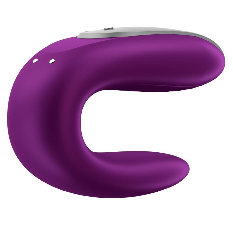 SO5059 Смарт-вібратор для пар Satisfyer Double Fun (Violet) з пультом ДК