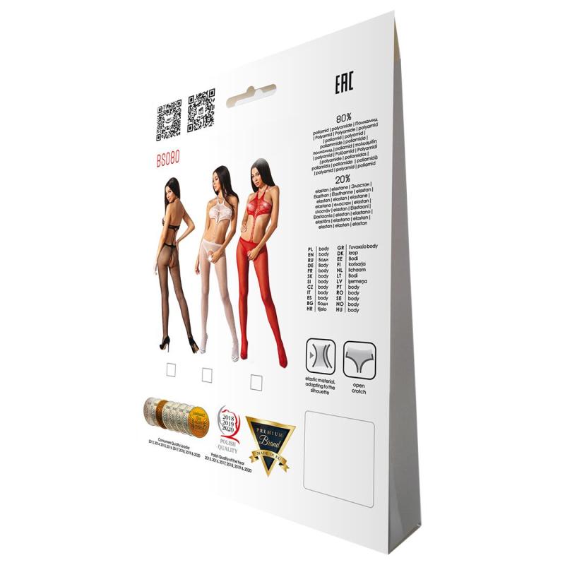 SO4730 Відкритий бодістокінг Passion BS080 red