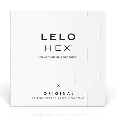 Презервативы LELO HEX Condoms Original 3 Pack, тонкие и суперпрочные