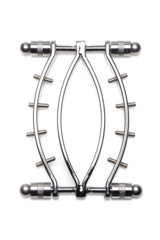 SO8798 Затискач для статевих губ Master Series Spread'Em Poker Vagina Clamp with Adjustable Pressure Screws