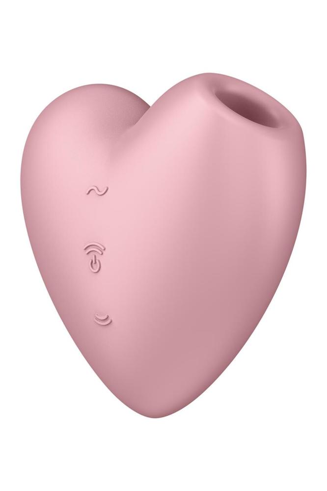 SO6286 Вакуумний стимулятор-серце з вібрацією Satisfyer Cutie Heart Light Red