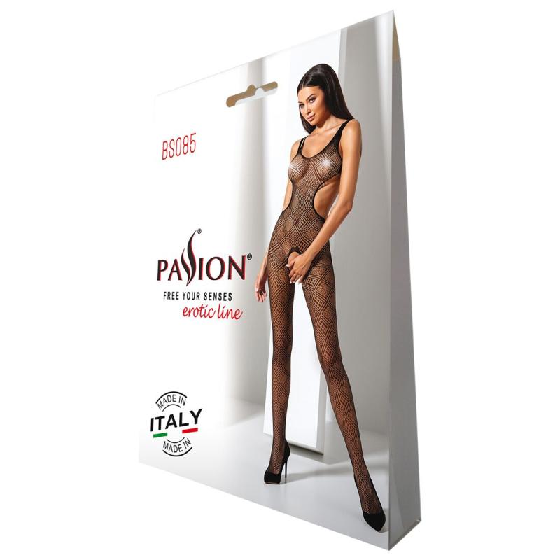 SO4744 Эротический бодистокинг Passion BS085 black