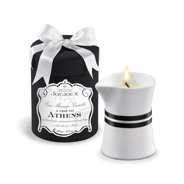 SO3142 Массажная свечa Petits Joujoux - Athens - Musk and Patchouli (190 г) роскошная упаковка