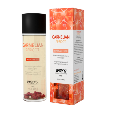 Массажное масло EXSENS Carnelian Apricot (бодрящее с сердоликом) 100мл, натуральное