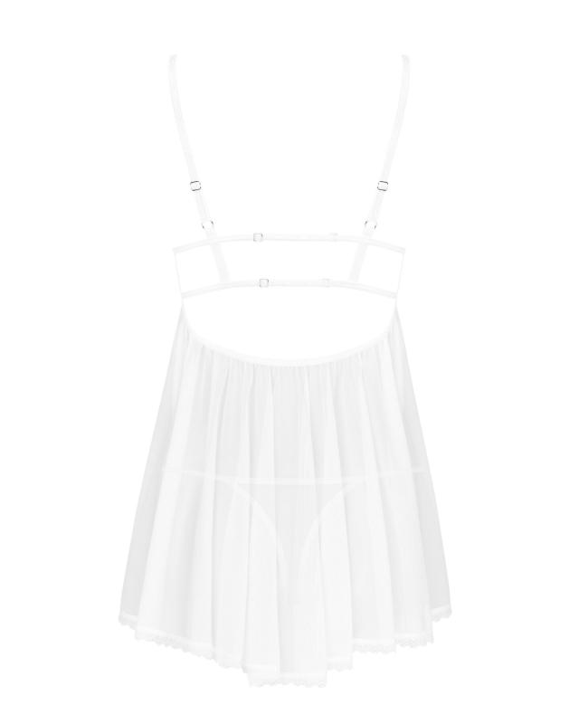 SO8165 Пеньюар и трусики Obsessive Heavenlly babydoll & thong XL/2XL