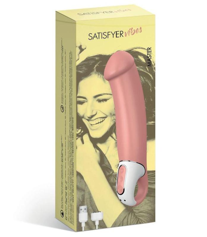 SO2205 Потужний вібратор Satisfyer Vibes Master, гнучкий літій силікон, 12 режимів роботи, діаметр 46 мм