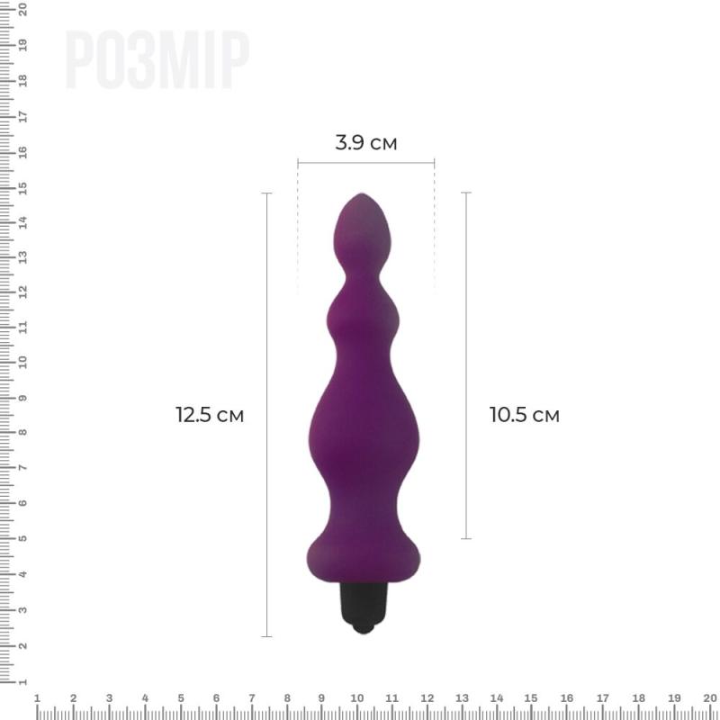 AD20293 Анальна пробка з вібрацією Adrien Lastic Bullet Amuse Purple, макс. діаметр 3,9 см