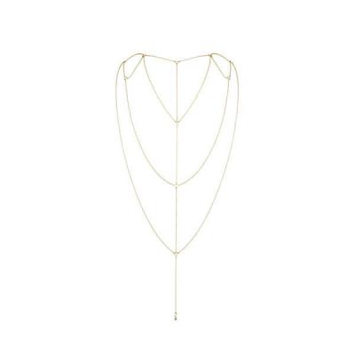 Ланцюжок для спини Bijoux Indiscrets Magnifique Back and Cleavage Chain - Gold, прикраса для тіла