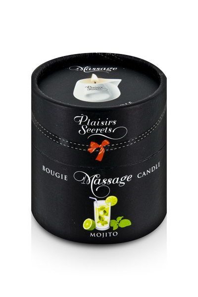 SO1853 Массажная свеча Plaisirs Secrets Mojito (80 мл) подарочная упаковка, керамический сосуд